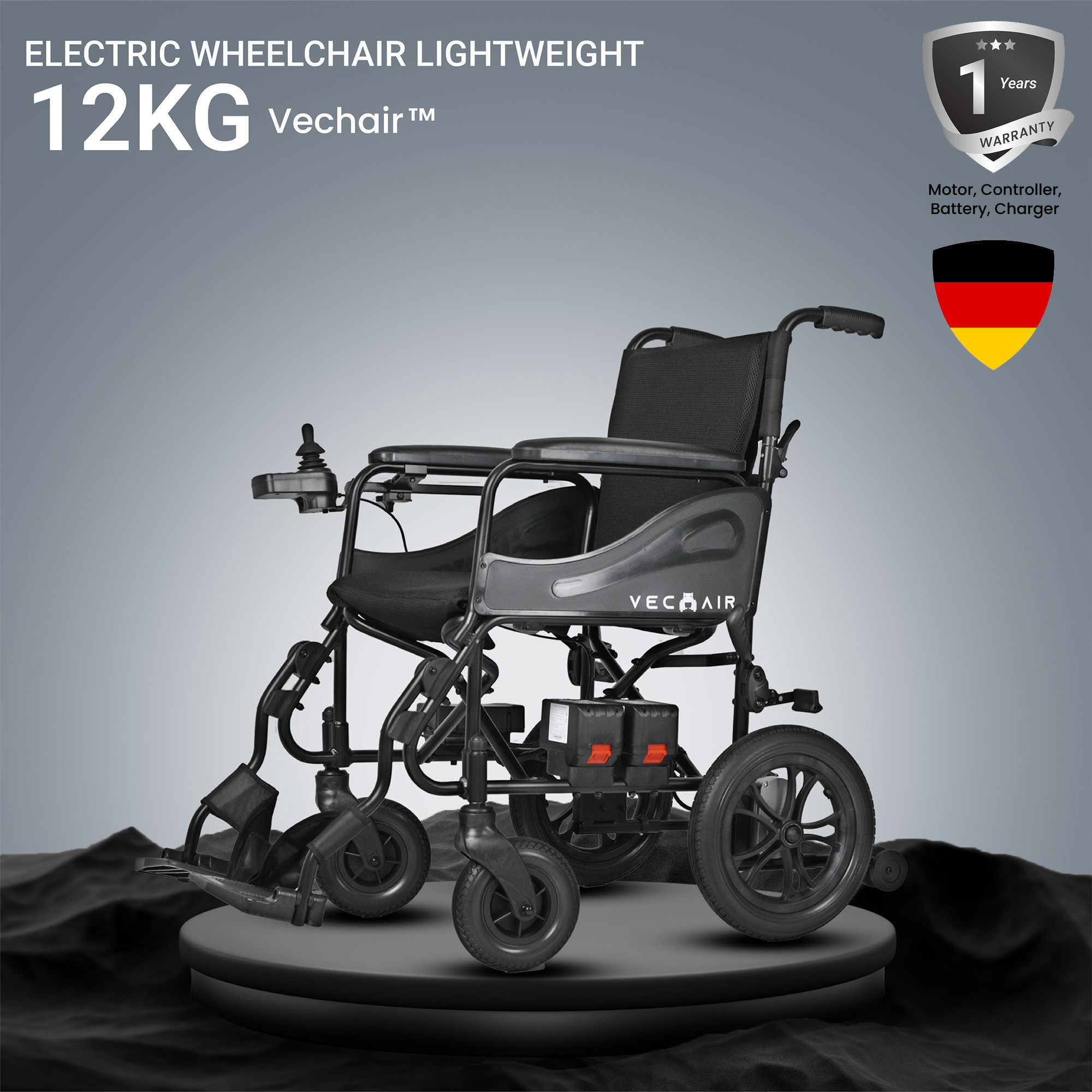 (VC-W05) Electric Wheelchair Lightweight 12KG Vechair