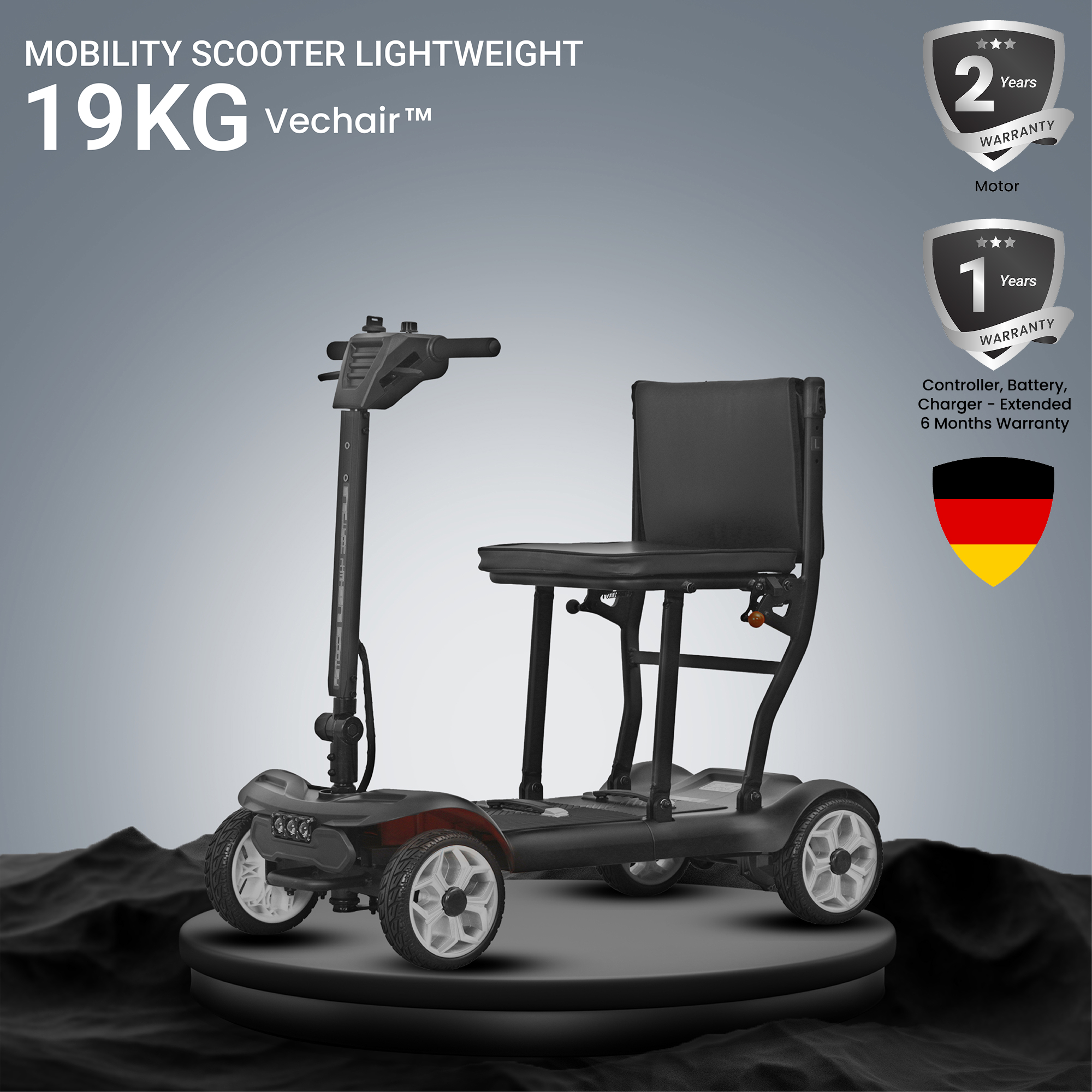 (VC-MS02) Mobility Scooter Lightweight 19KG Vechair