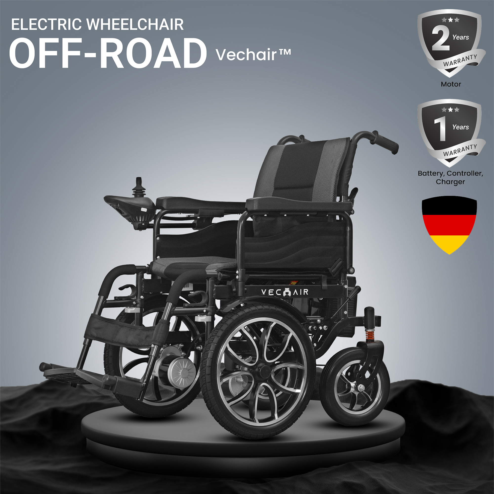 (VC-W15) Electric Wheelchair Off-Road Vechair