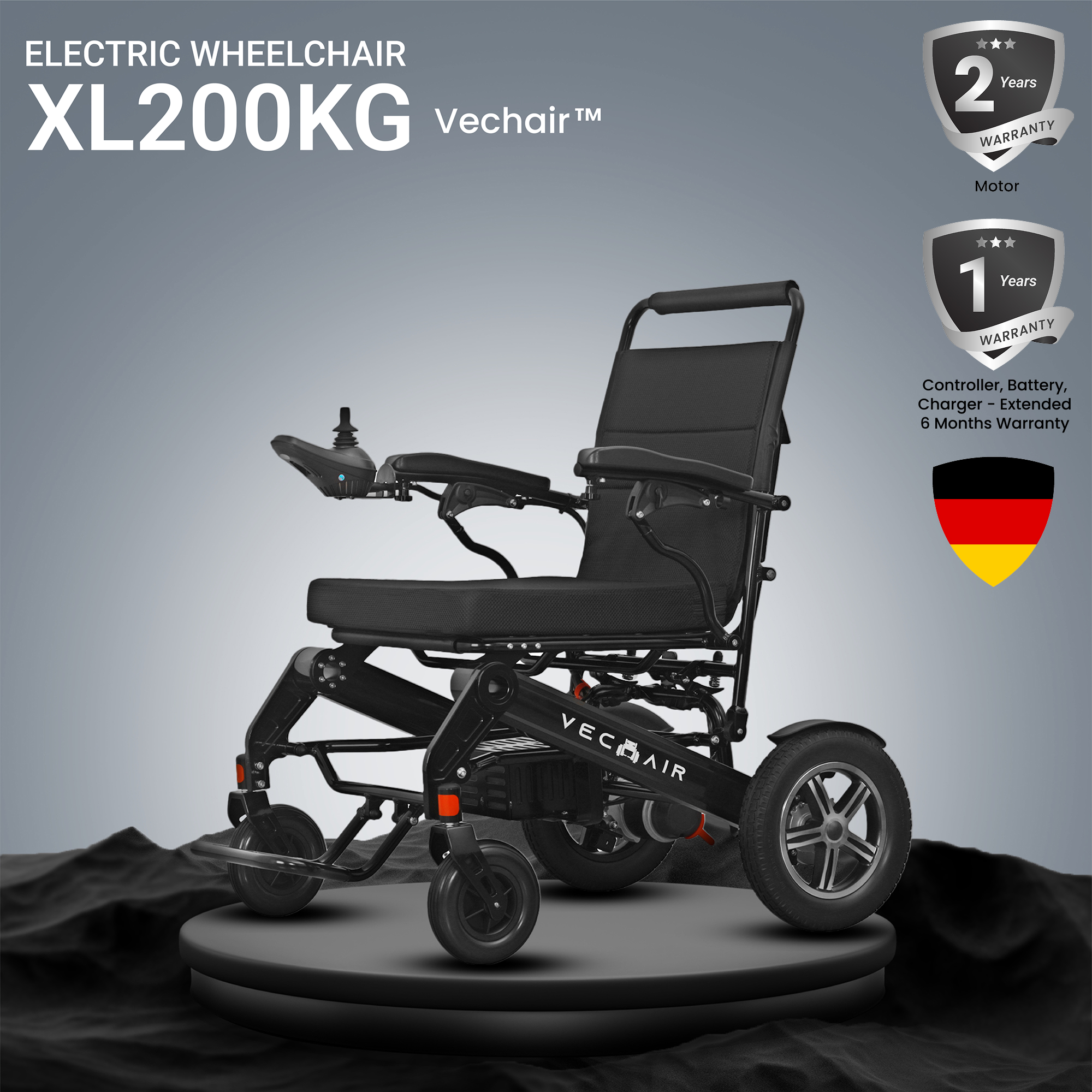 (VC-W16) Electric Wheelchair XL200KG Vechair